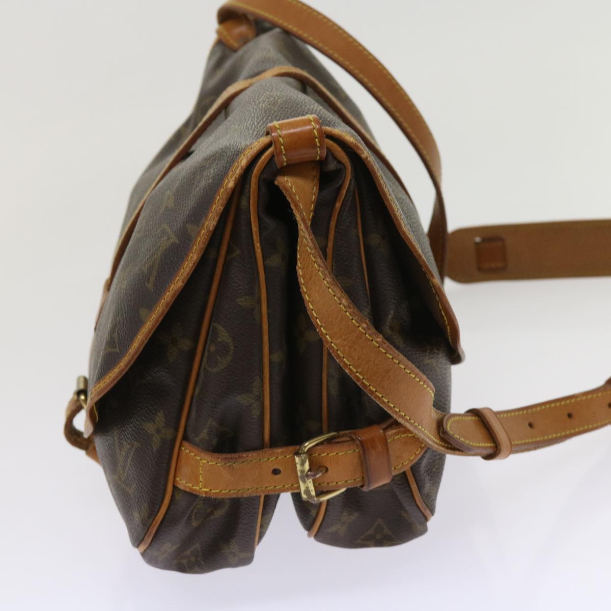 LOUIS VUITTON Monogram Saumur 30 Shoulder Bag M42256 LV 64412