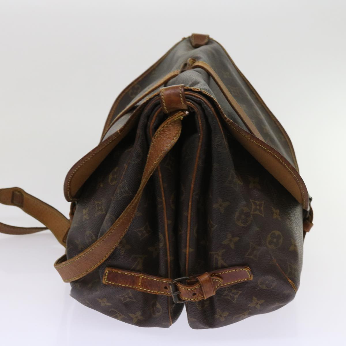 LOUIS VUITTON Monogram Saumur 35 Shoulder Bag M42254 LV 64415