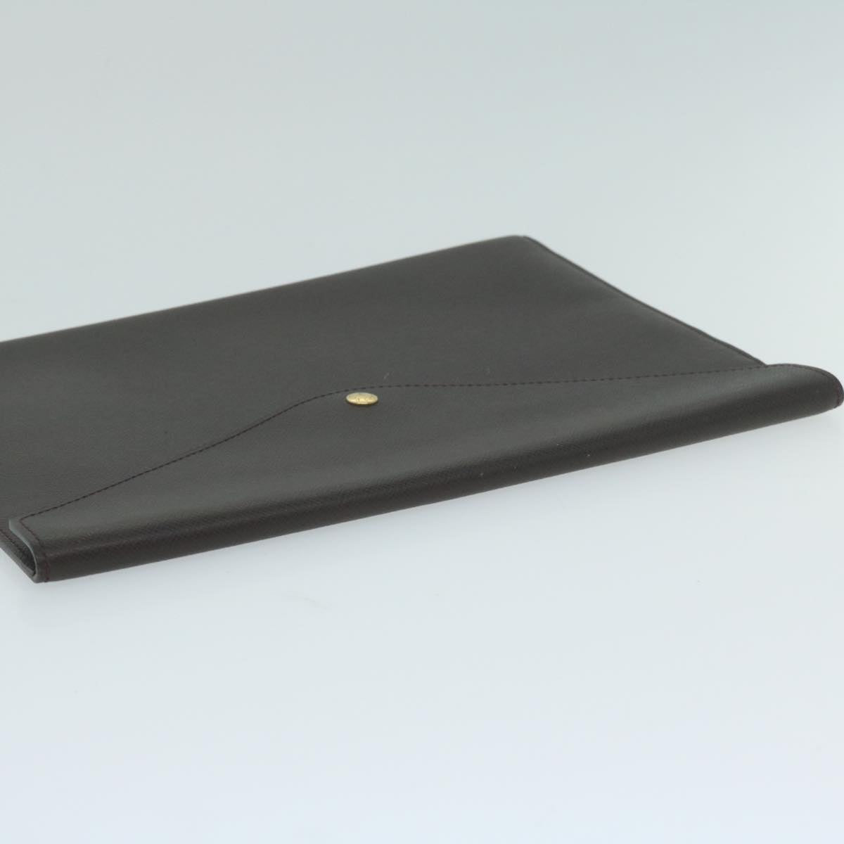 LOUIS VUITTON Taiga Document Case Clutch Bag Acajou M99087 LV 64427
