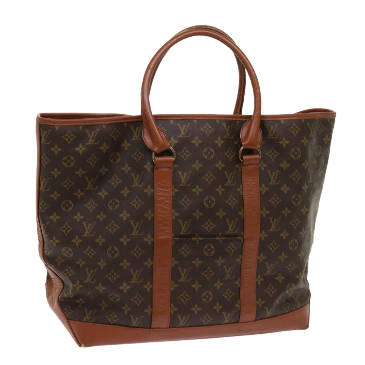 LOUIS VUITTON Monogram Sac Weekend GM Tote Bag M42420 LV 64442