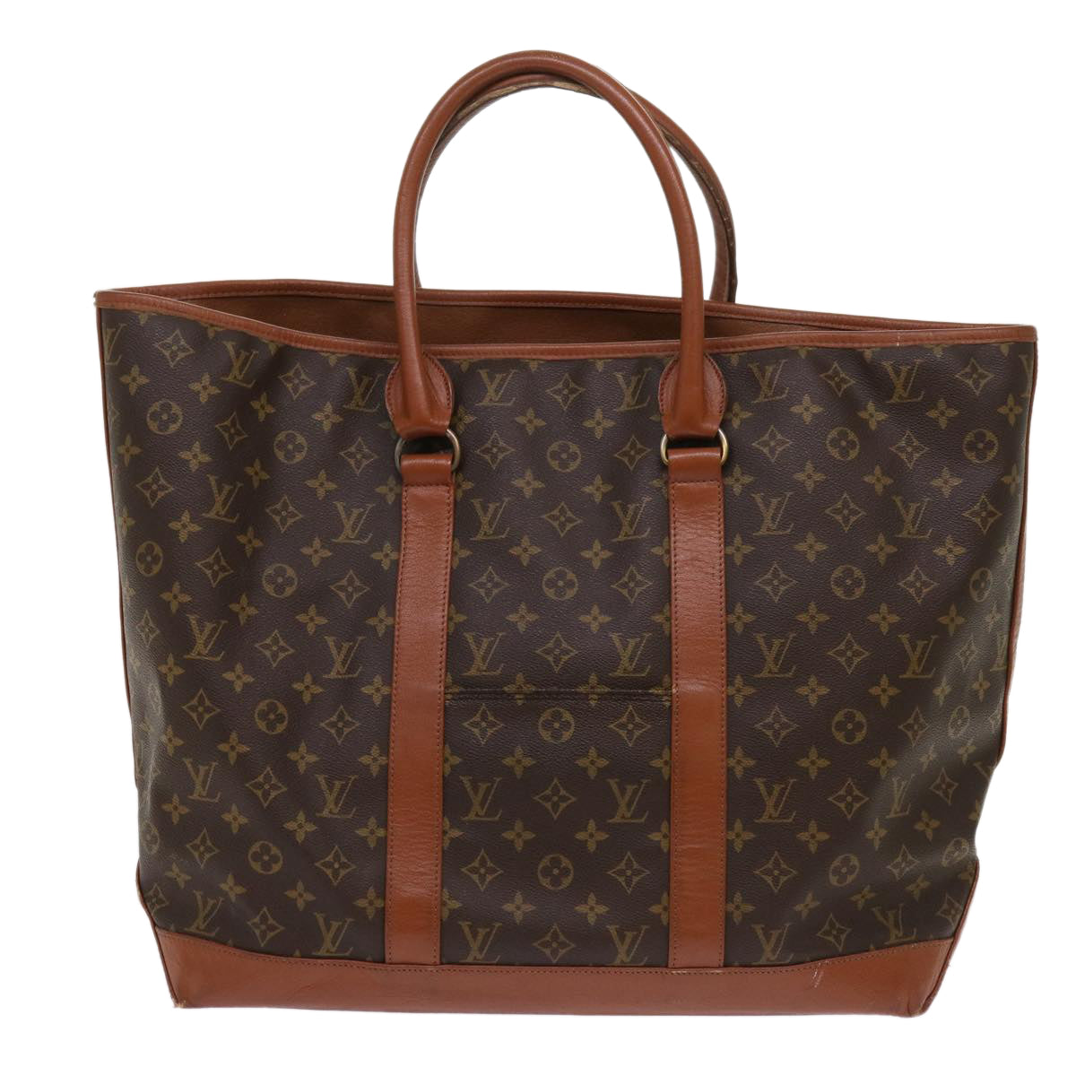 LOUIS VUITTON Monogram Sac Weekend GM Tote Bag M42420 LV 64442