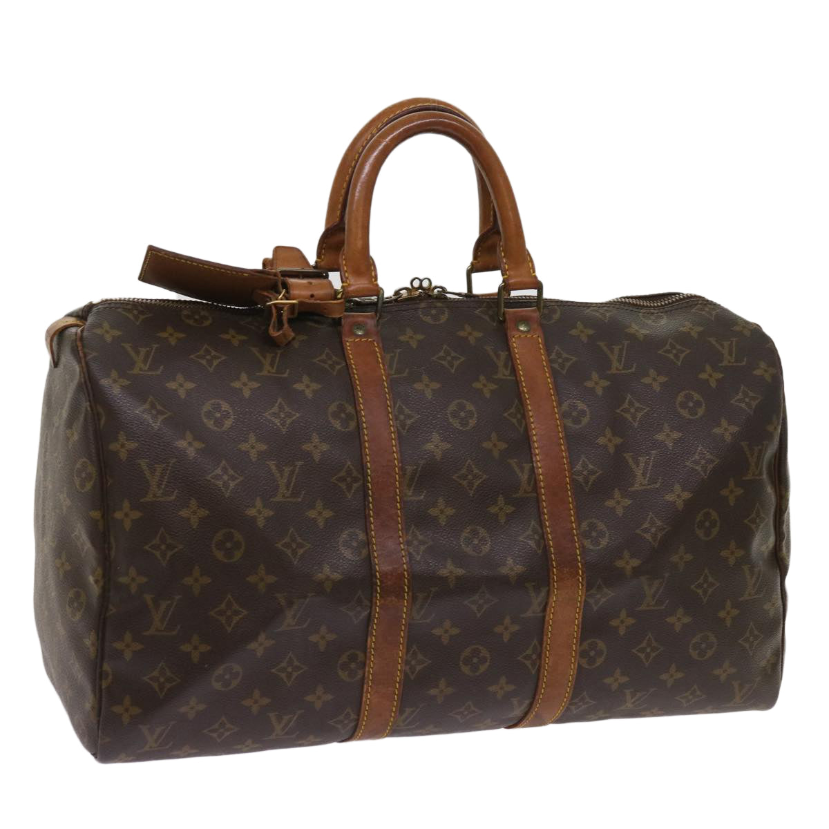 LOUIS VUITTON Monogram Keepall 45 Boston Bag M41428 LV 64450