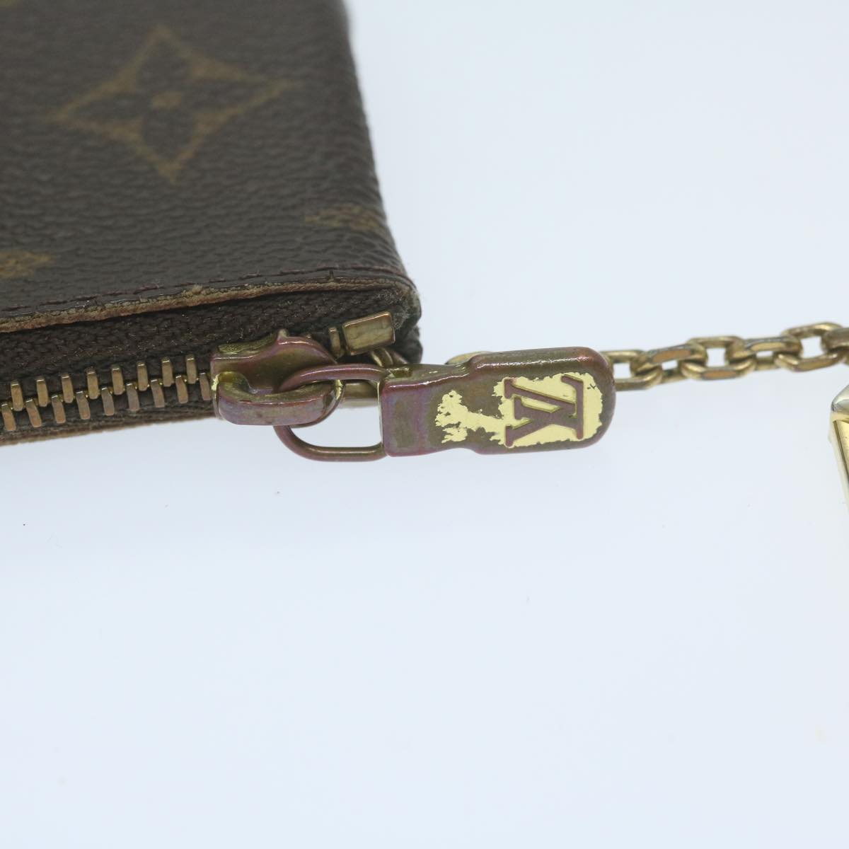 LOUIS VUITTON Monogram Pochette Cles Coin Purse M62650 LV 64509
