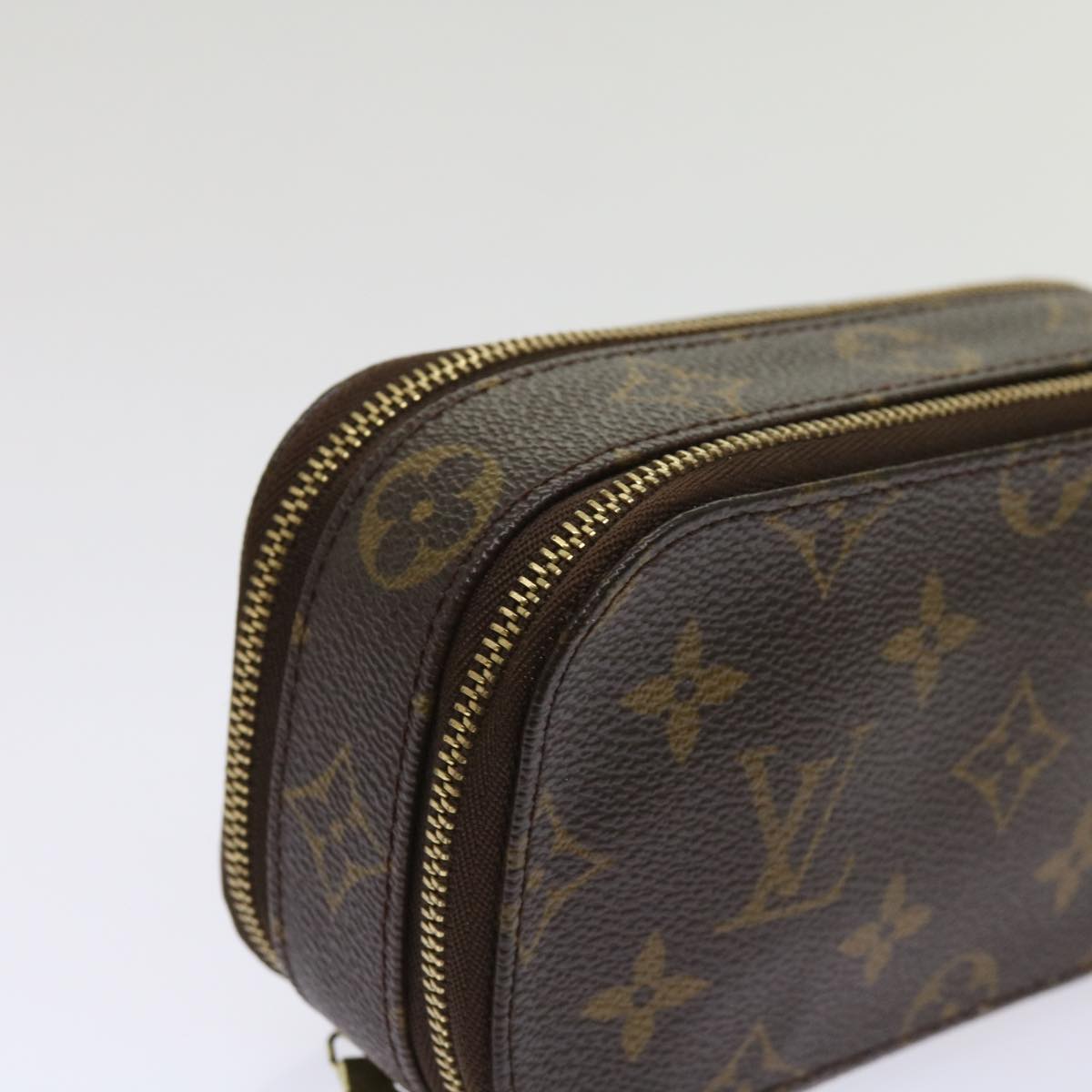 LOUIS VUITTON Monogram Trousse Brush PM Cosmetic Pouch M47510 LV 64516