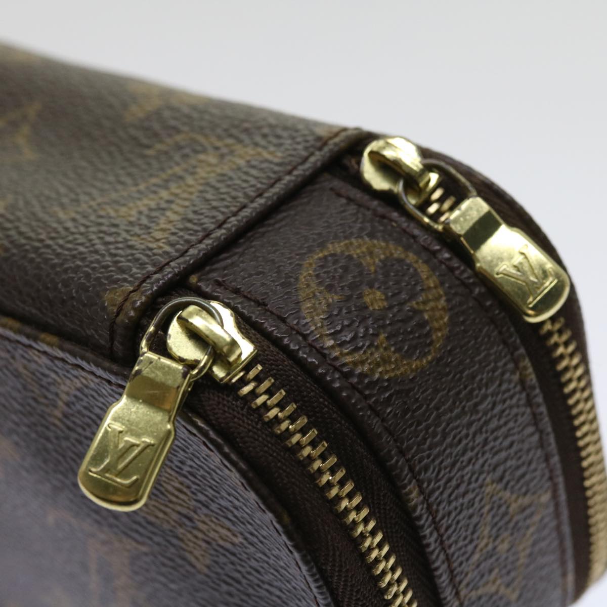 LOUIS VUITTON Monogram Trousse Brush PM Cosmetic Pouch M47510 LV 64516