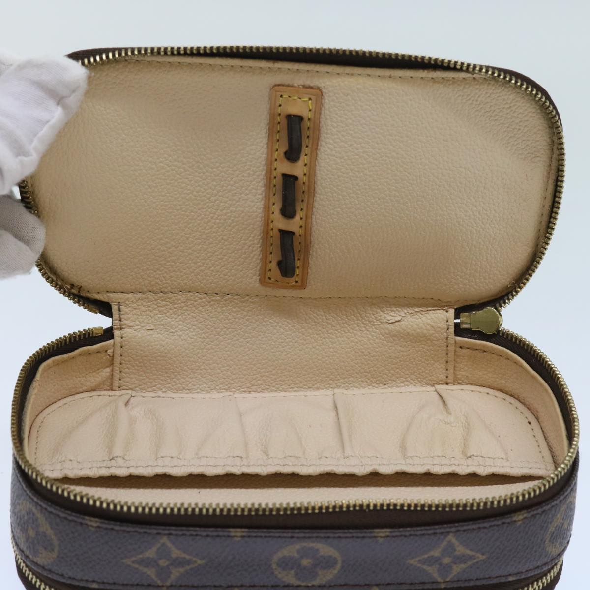 LOUIS VUITTON Monogram Trousse Brush PM Cosmetic Pouch M47510 LV 64516