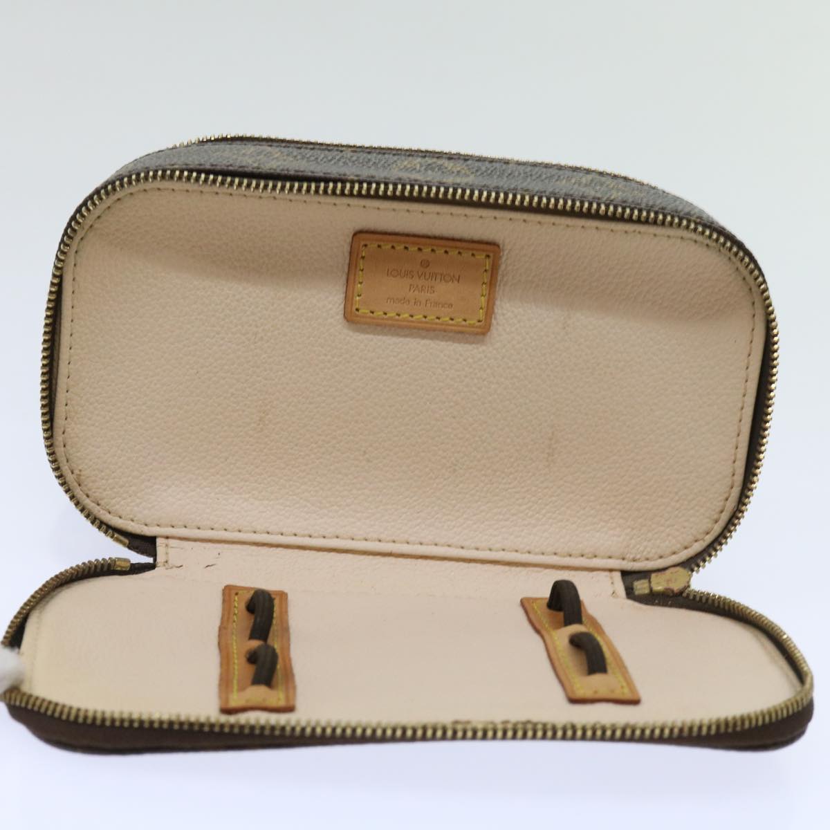 LOUIS VUITTON Monogram Trousse Brush PM Cosmetic Pouch M47510 LV 64516