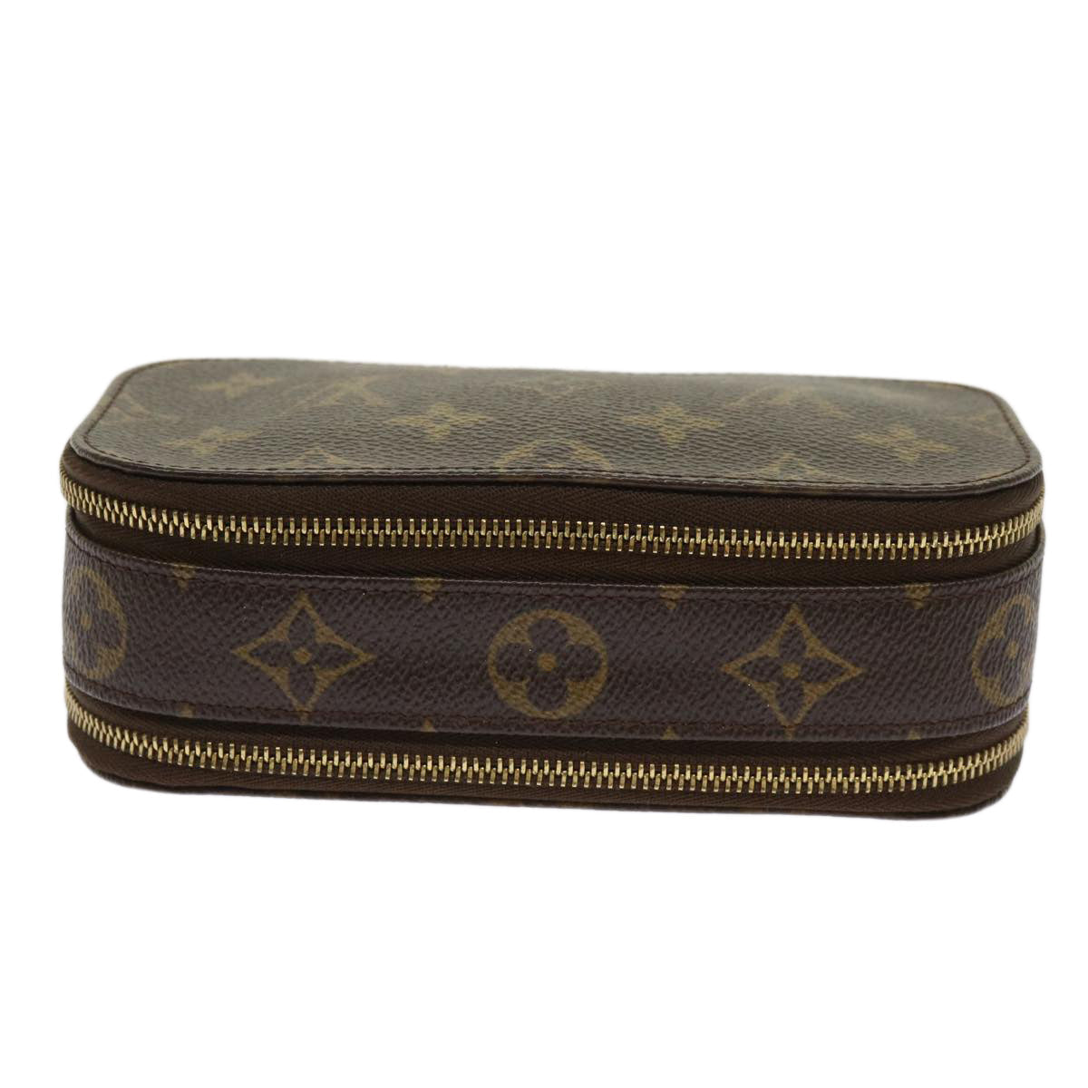 LOUIS VUITTON Monogram Trousse Brush PM Cosmetic Pouch M47510 LV 64516