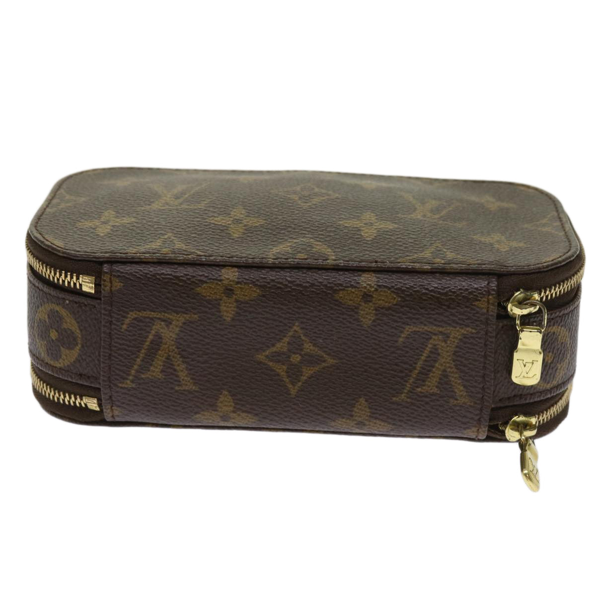 LOUIS VUITTON Monogram Trousse Brush PM Cosmetic Pouch M47510 LV 64516