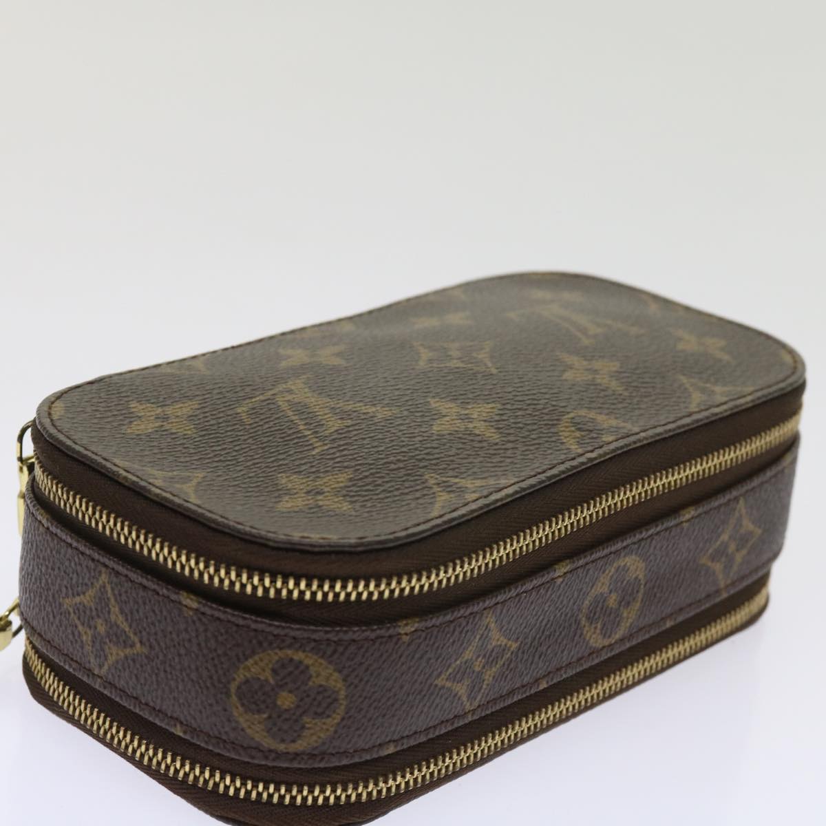 LOUIS VUITTON Monogram Trousse Brush PM Cosmetic Pouch M47510 LV 64516