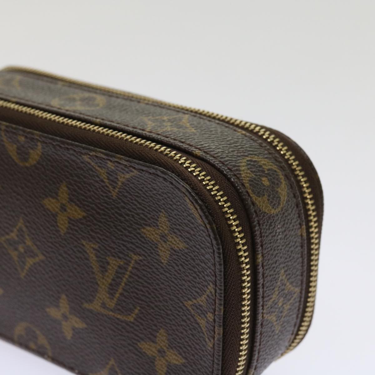 LOUIS VUITTON Monogram Trousse Brush PM Cosmetic Pouch M47510 LV 64516