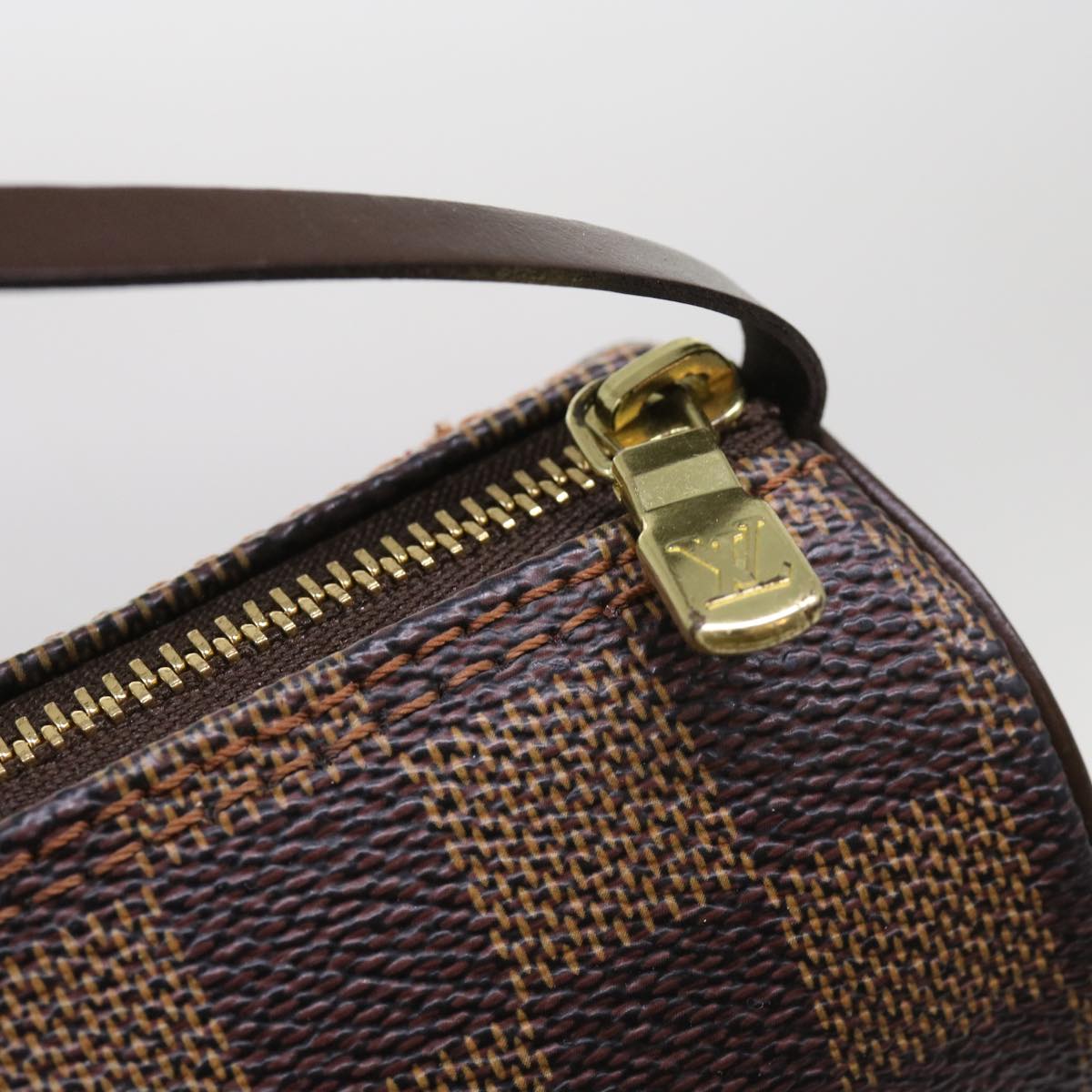 LOUIS VUITTON Damier Ebene Papillon Pouch LV 64524A