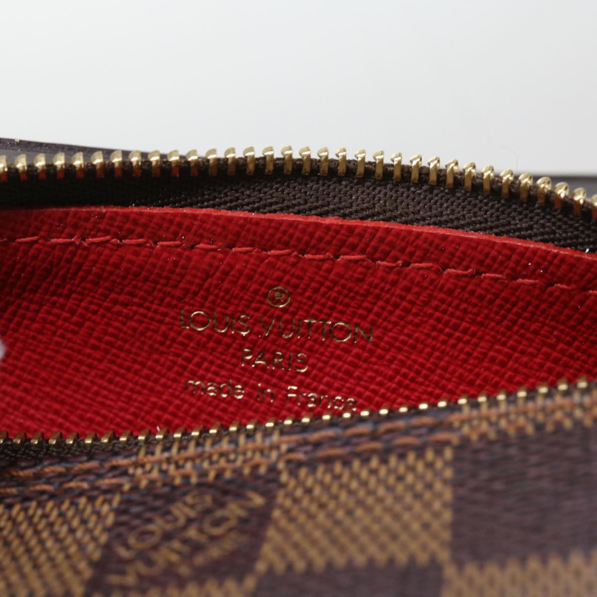 LOUIS VUITTON Damier Ebene Papillon Pouch LV 64524A
