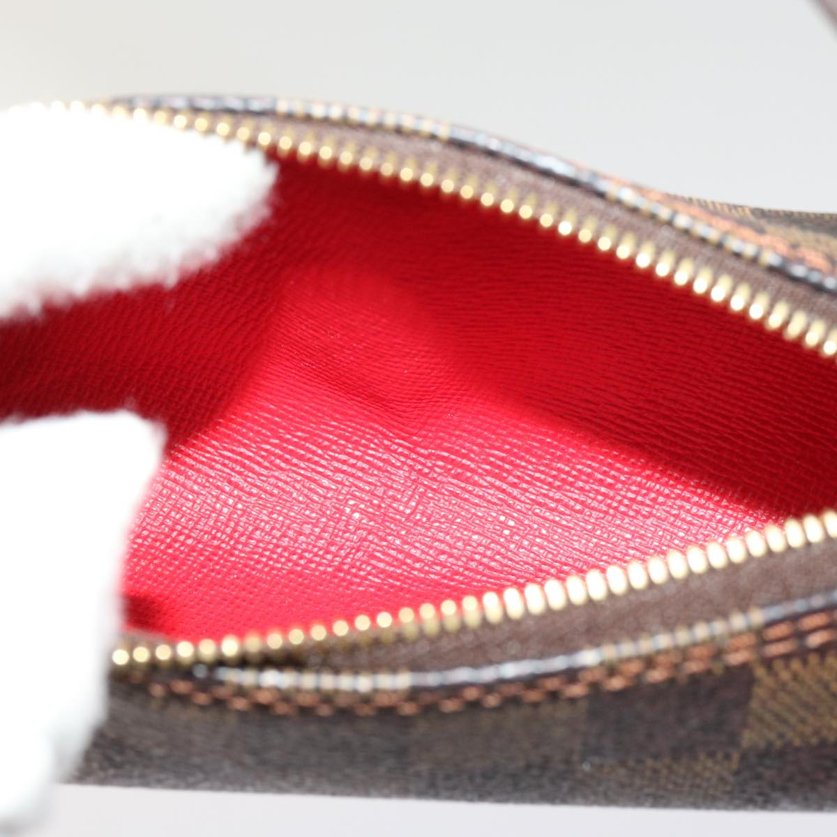 LOUIS VUITTON Damier Ebene Papillon Pouch LV 64524A