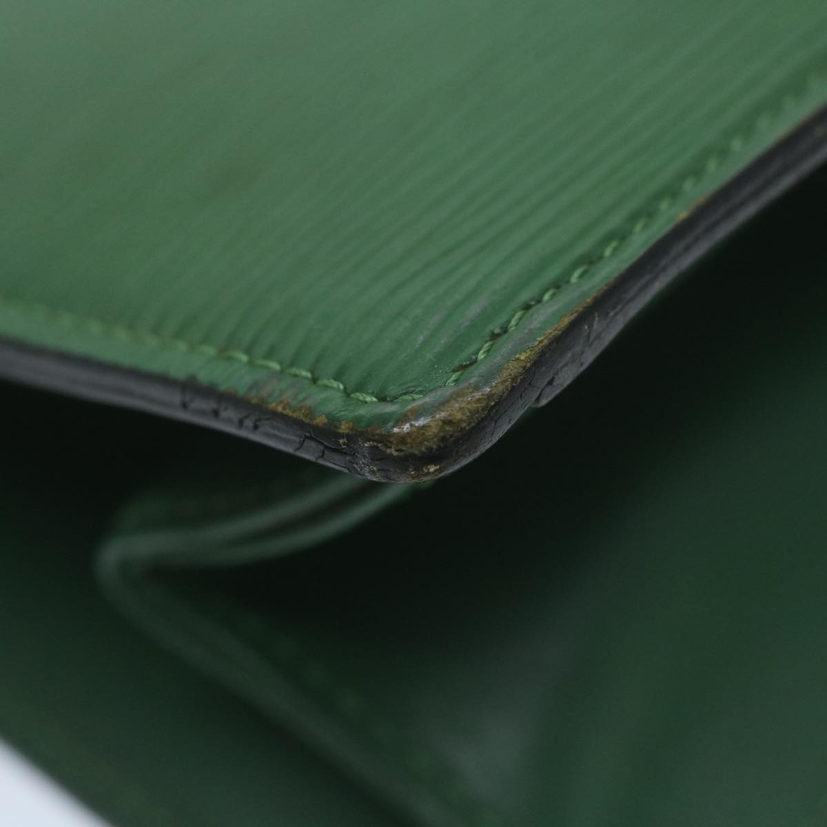 LOUIS VUITTON Epi Trousse Crete Pouch Green M48404 LV 64529
