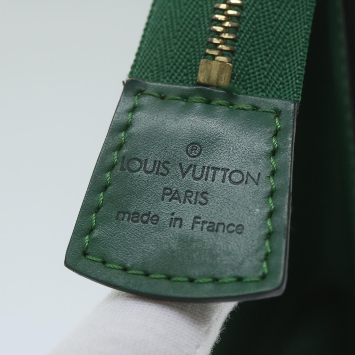 LOUIS VUITTON Epi Trousse Crete Pouch Green M48404 LV 64529
