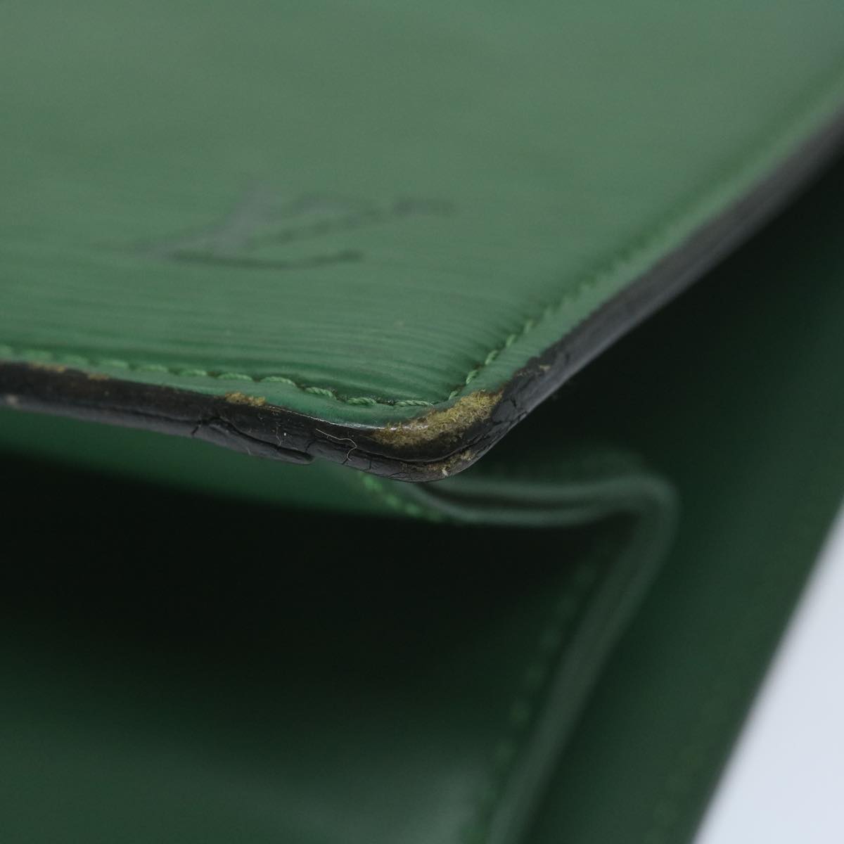 LOUIS VUITTON Epi Trousse Crete Pouch Green M48404 LV 64529