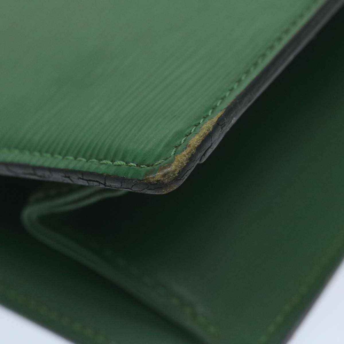LOUIS VUITTON Epi Trousse Crete Pouch Green M48404 LV 64529