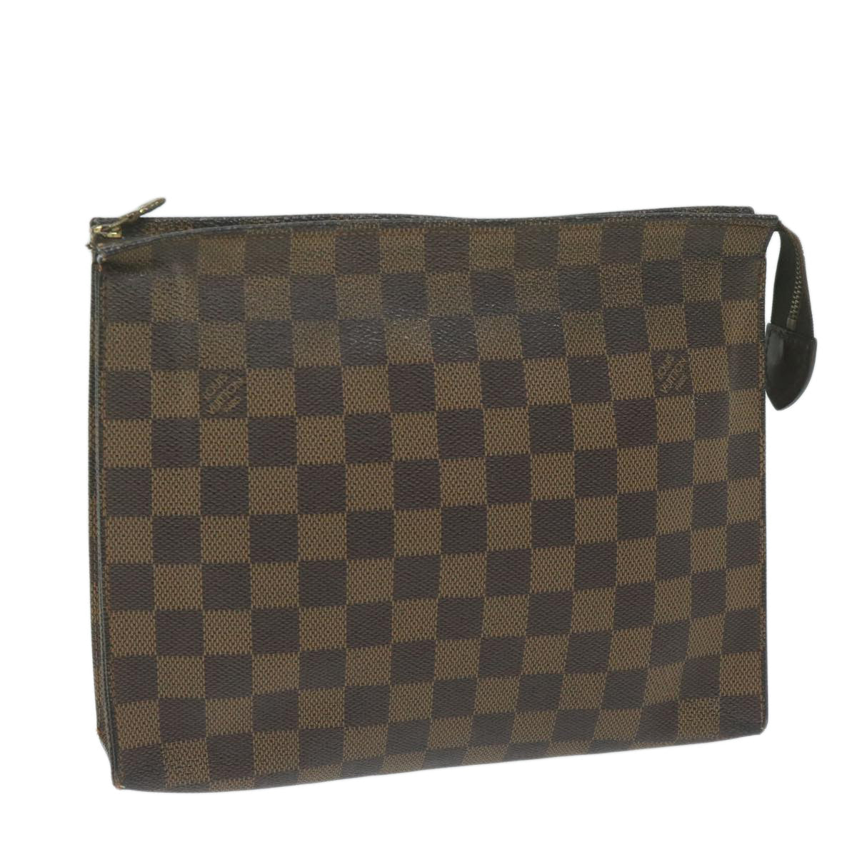 LOUIS VUITTON Damier Ebene Poche Toilette 26 Pouch N47543 LV 64533