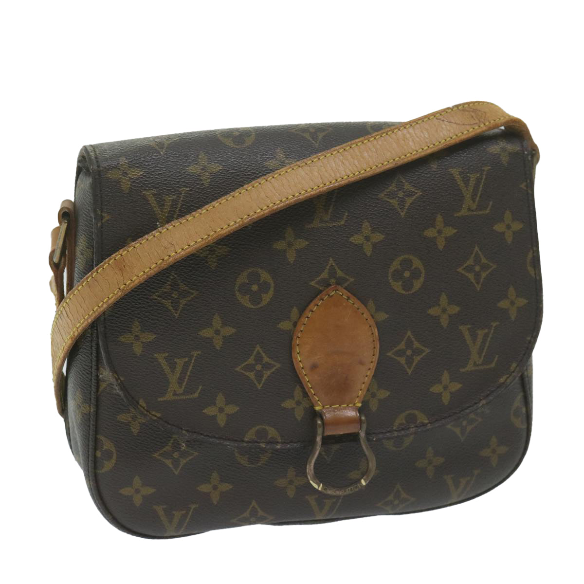 LOUIS VUITTON Monogram Saint Cloud GM Shoulder Bag M51242 LV 64545