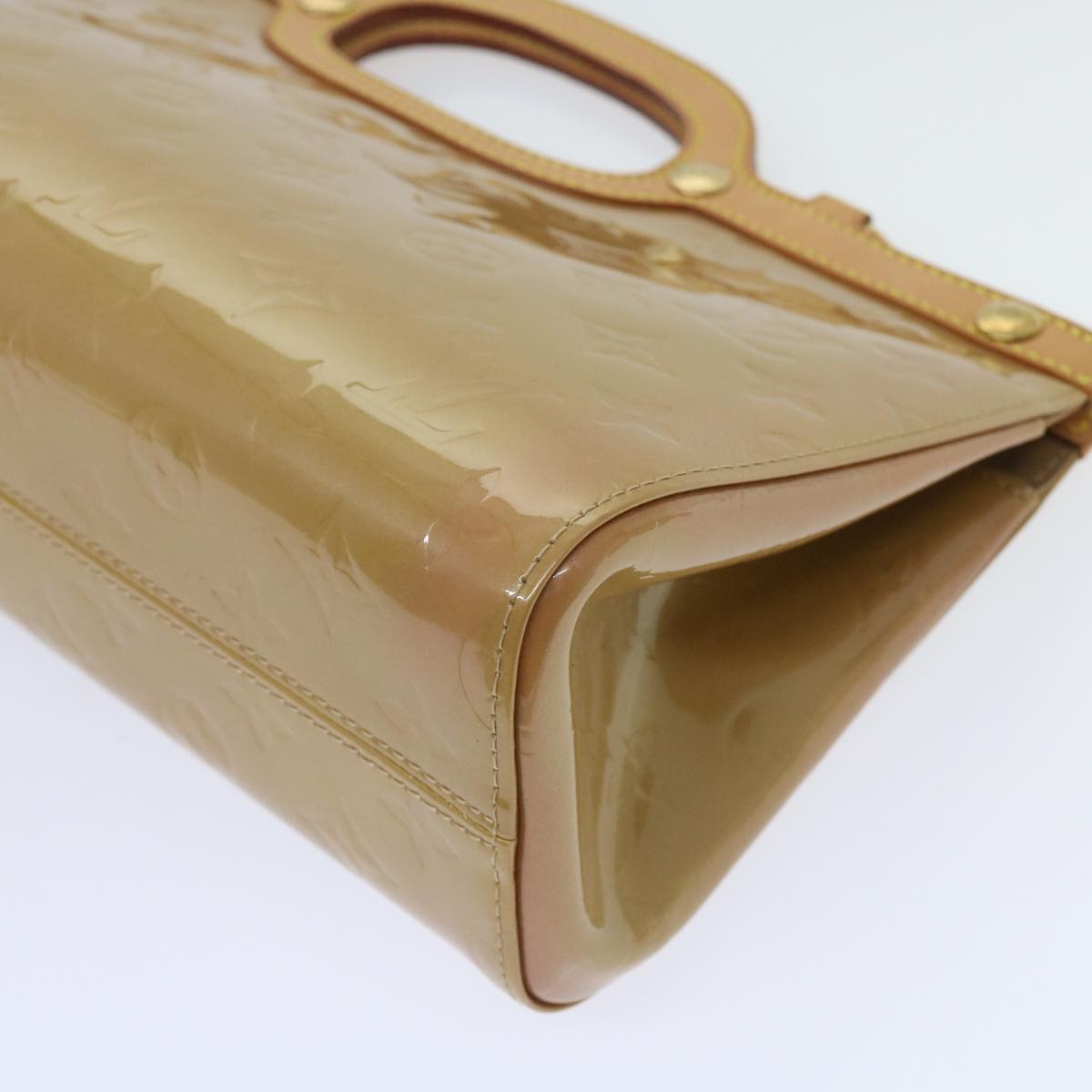 LOUIS VUITTON Monogram Vernis Roxbury Drive Hand Bag Noisette M91372 64573A
