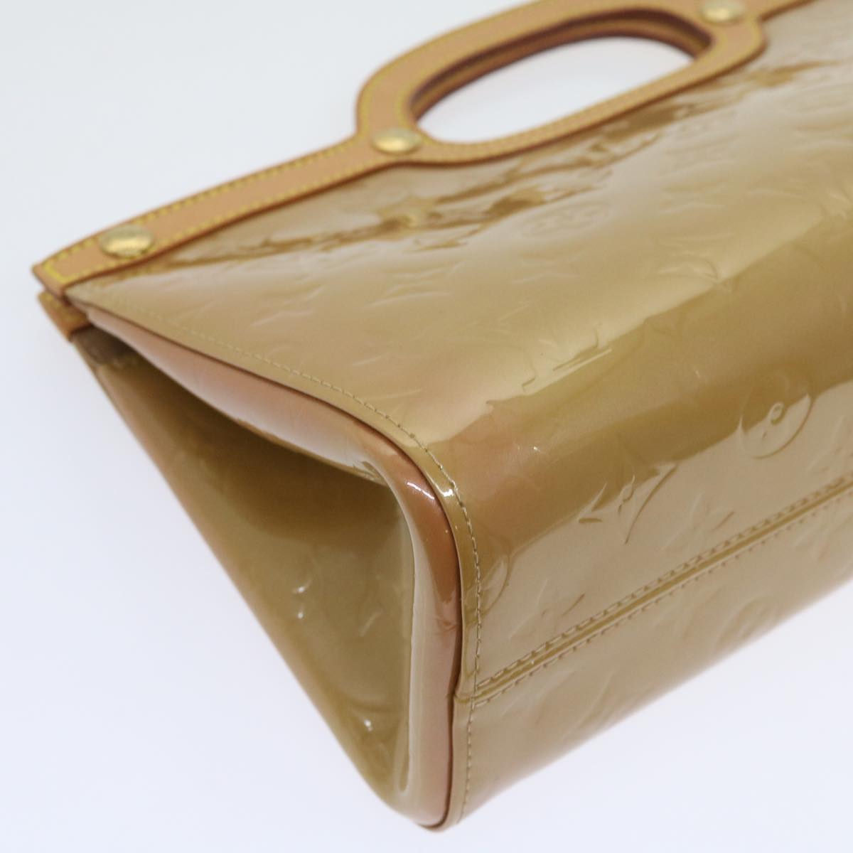 LOUIS VUITTON Monogram Vernis Roxbury Drive Hand Bag Noisette M91372 64573A