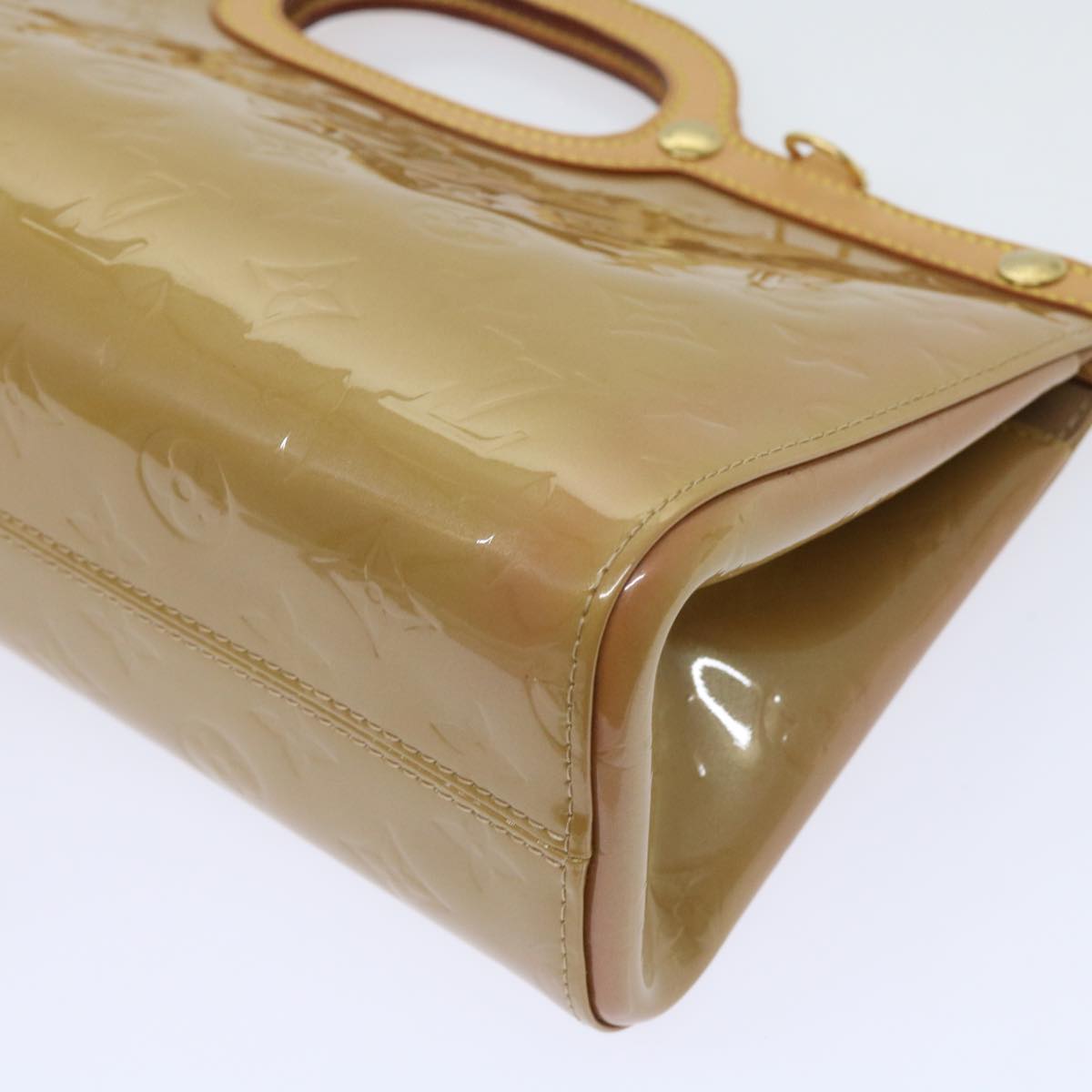 LOUIS VUITTON Monogram Vernis Roxbury Drive Hand Bag Noisette M91372 64573A