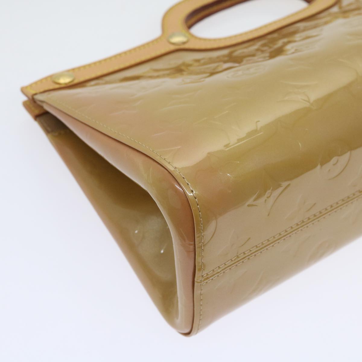 LOUIS VUITTON Monogram Vernis Roxbury Drive Hand Bag Noisette M91372 64573A