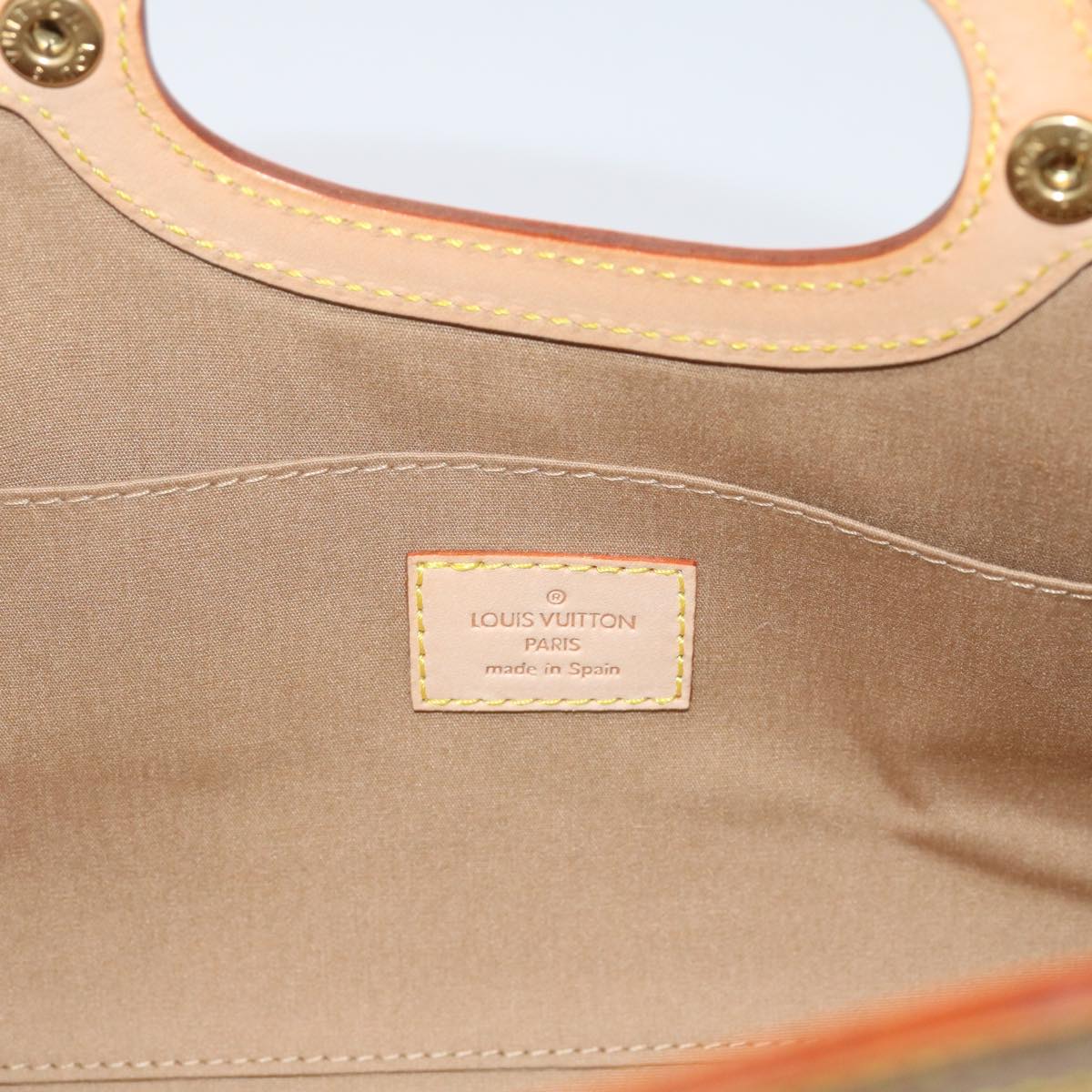 LOUIS VUITTON Monogram Vernis Roxbury Drive Hand Bag Noisette M91372 64573A