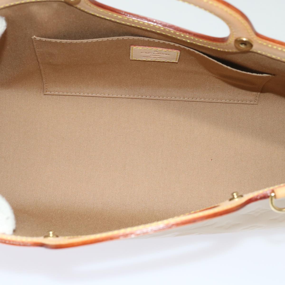 LOUIS VUITTON Monogram Vernis Roxbury Drive Hand Bag Noisette M91372 64573A