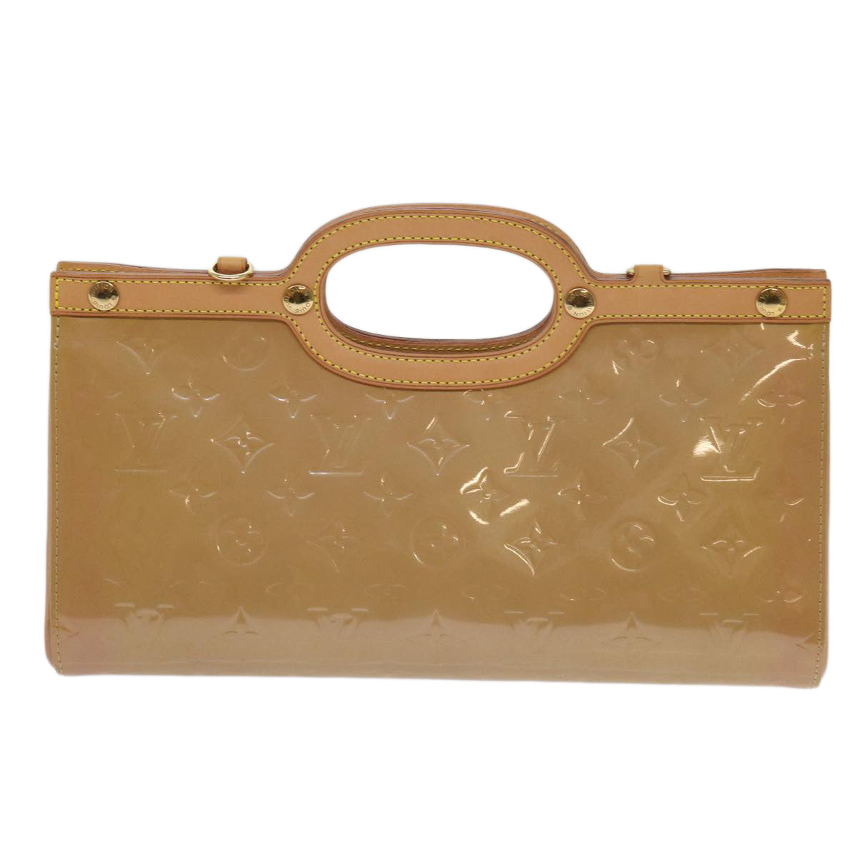 LOUIS VUITTON Monogram Vernis Roxbury Drive Hand Bag Noisette M91372 64573A