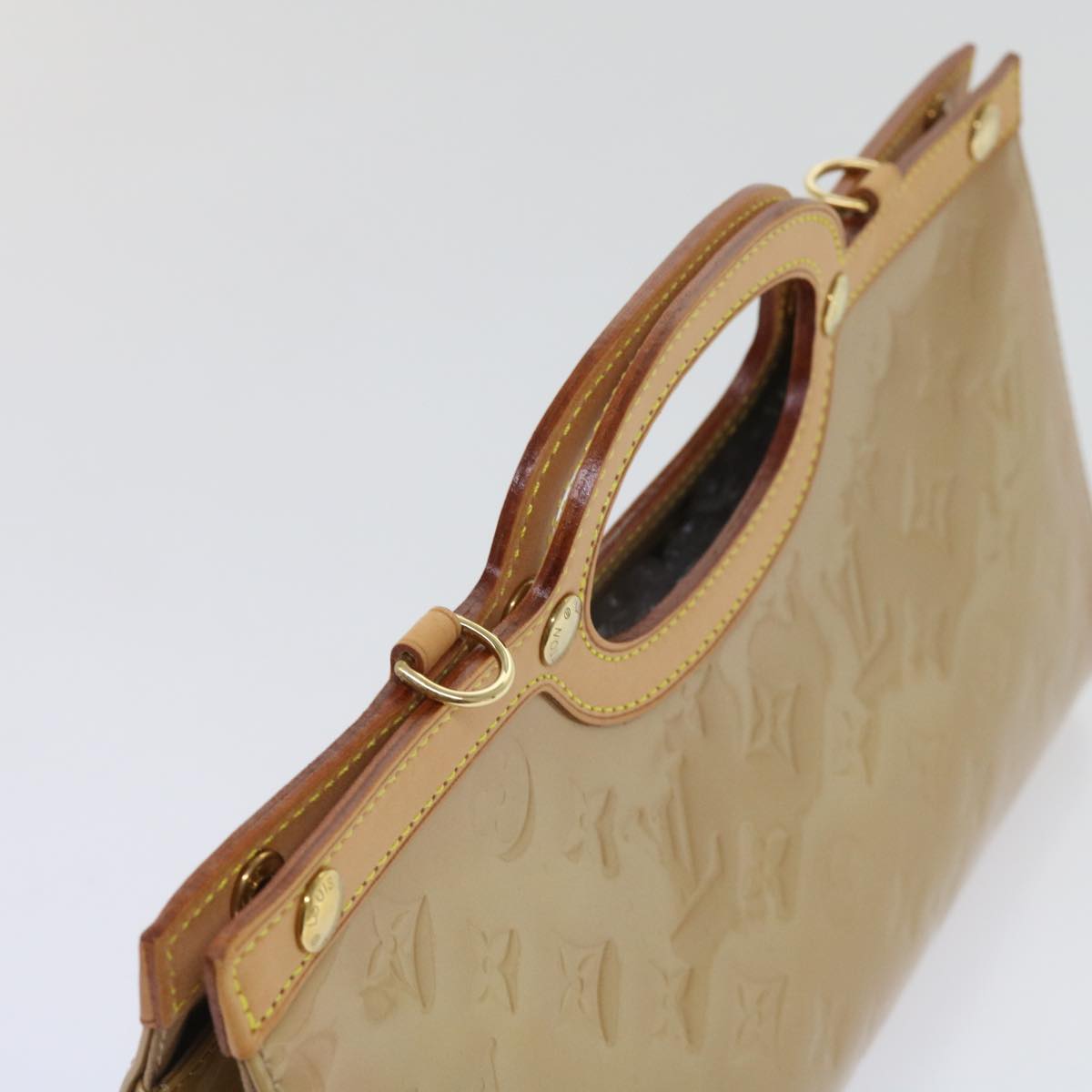 LOUIS VUITTON Monogram Vernis Roxbury Drive Hand Bag Noisette M91372 64573A