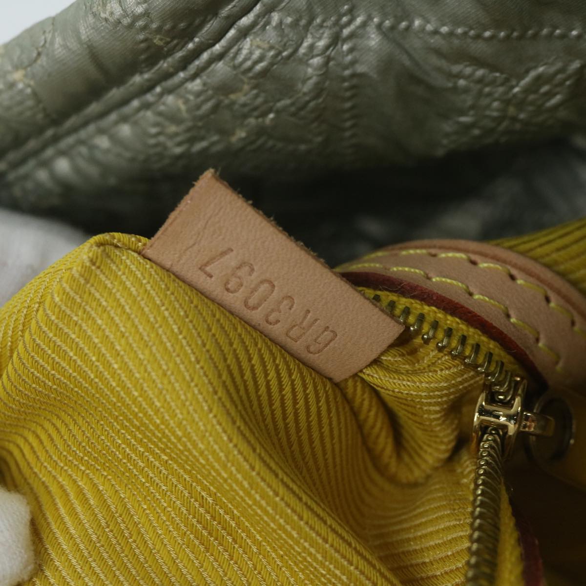 LOUIS VUITTON Monogram Lime Light Clutch PM Bag Silver M95576 LV 64575