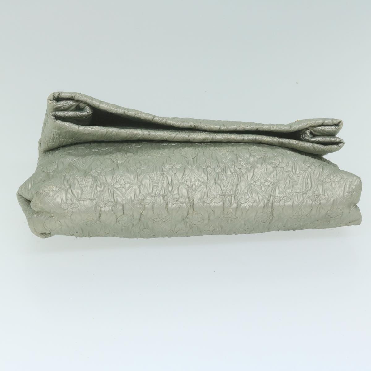 LOUIS VUITTON Monogram Lime Light Clutch PM Bag Silver M95576 LV 64575