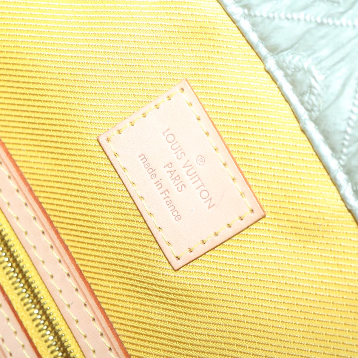 LOUIS VUITTON Monogram Lime Light Clutch PM Bag Silver M95576 LV 64575