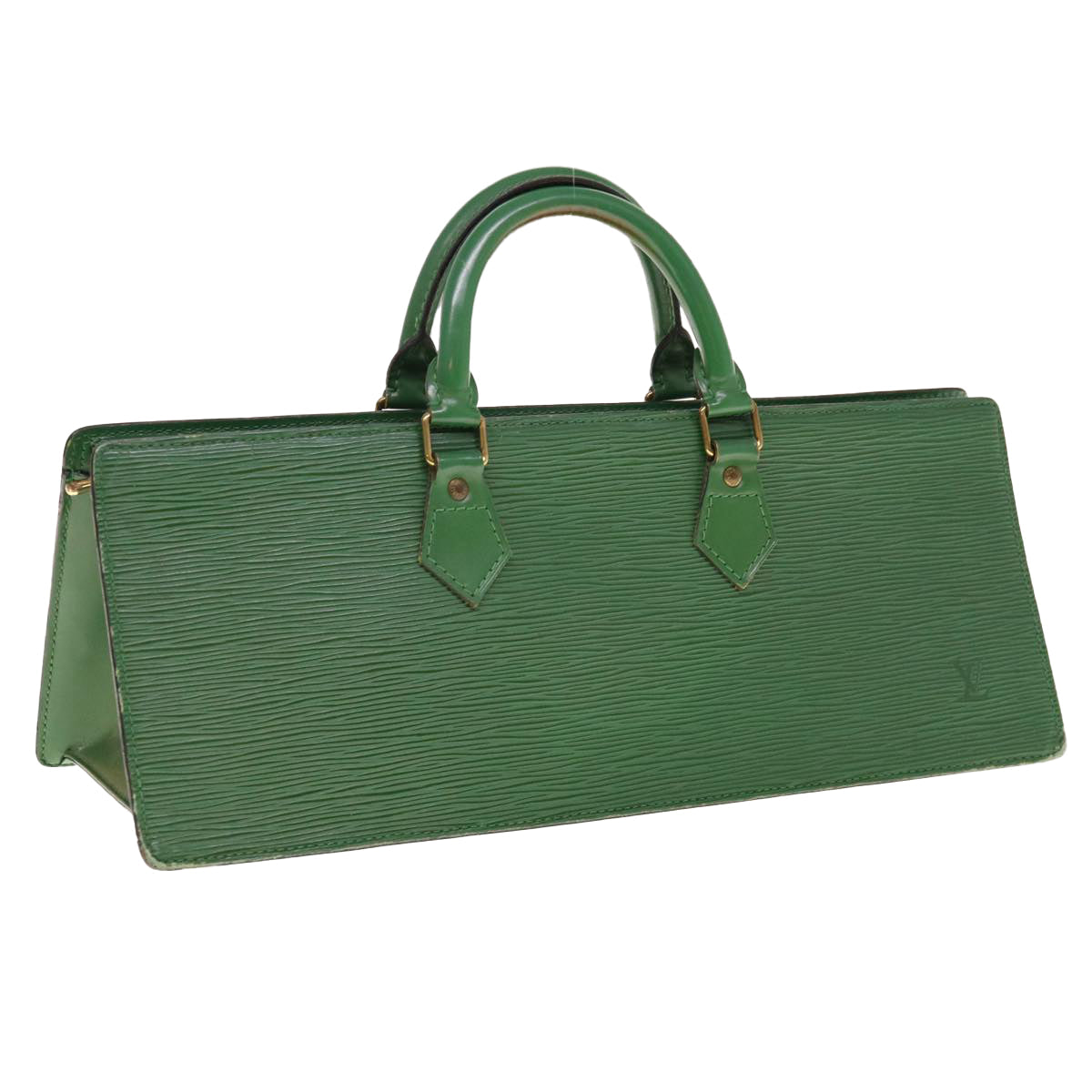 LOUIS VUITTON Epi Sac Triangle Hand Bag Green M52094 LV 64584