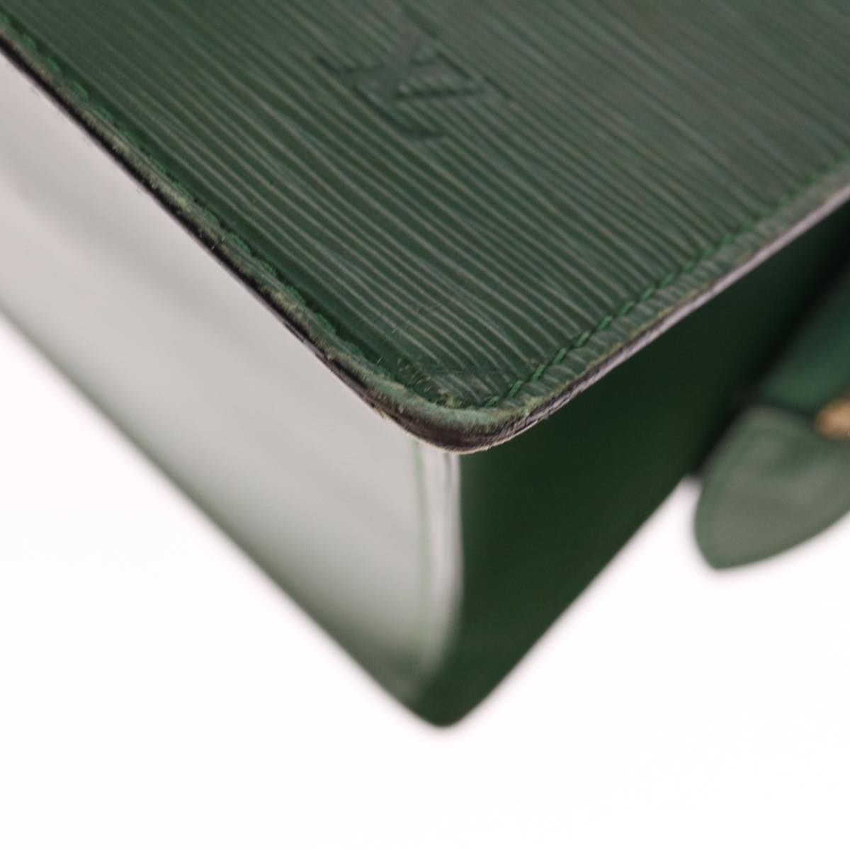 LOUIS VUITTON Epi Sac Triangle Hand Bag Green M52094 LV 64584