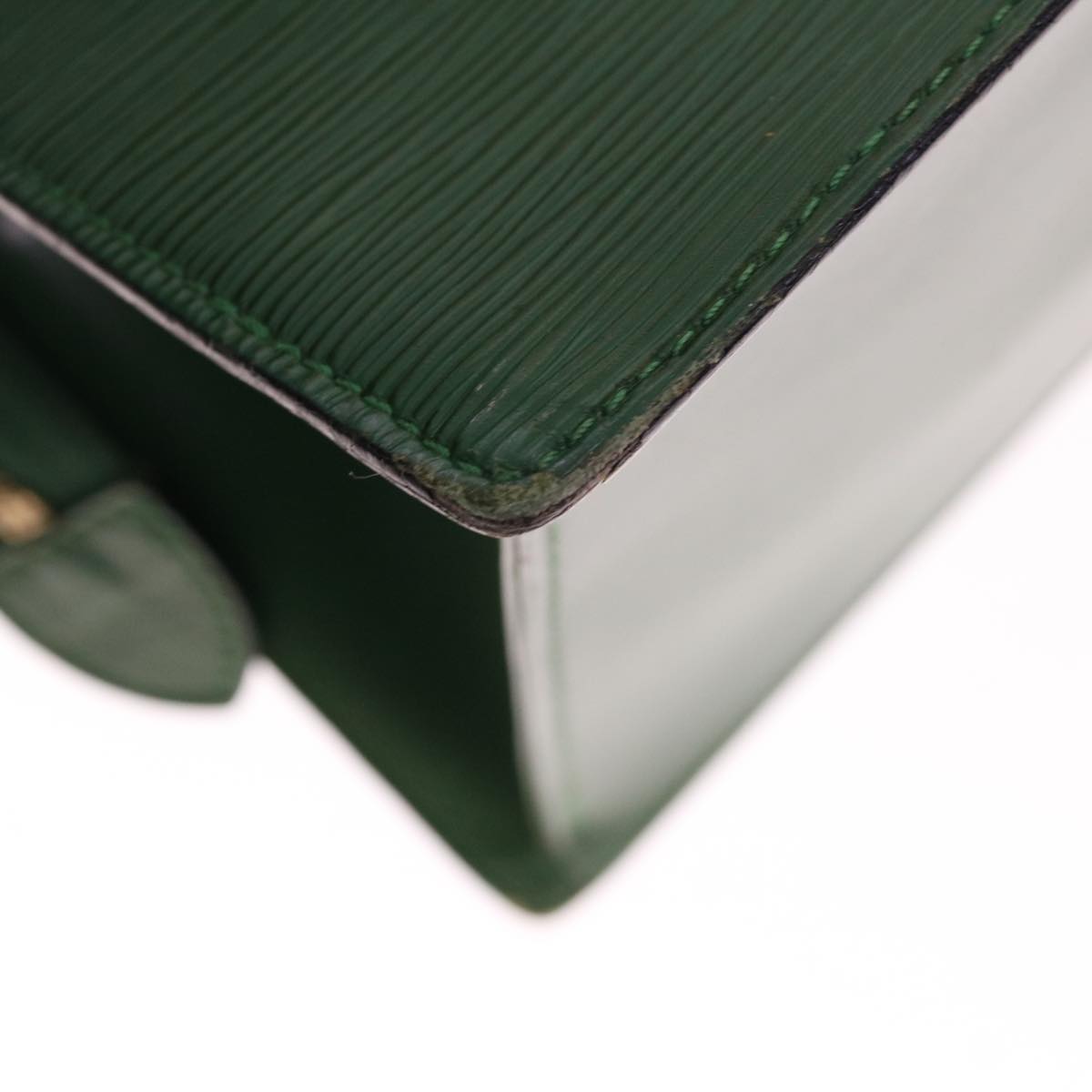 LOUIS VUITTON Epi Sac Triangle Hand Bag Green M52094 LV 64584
