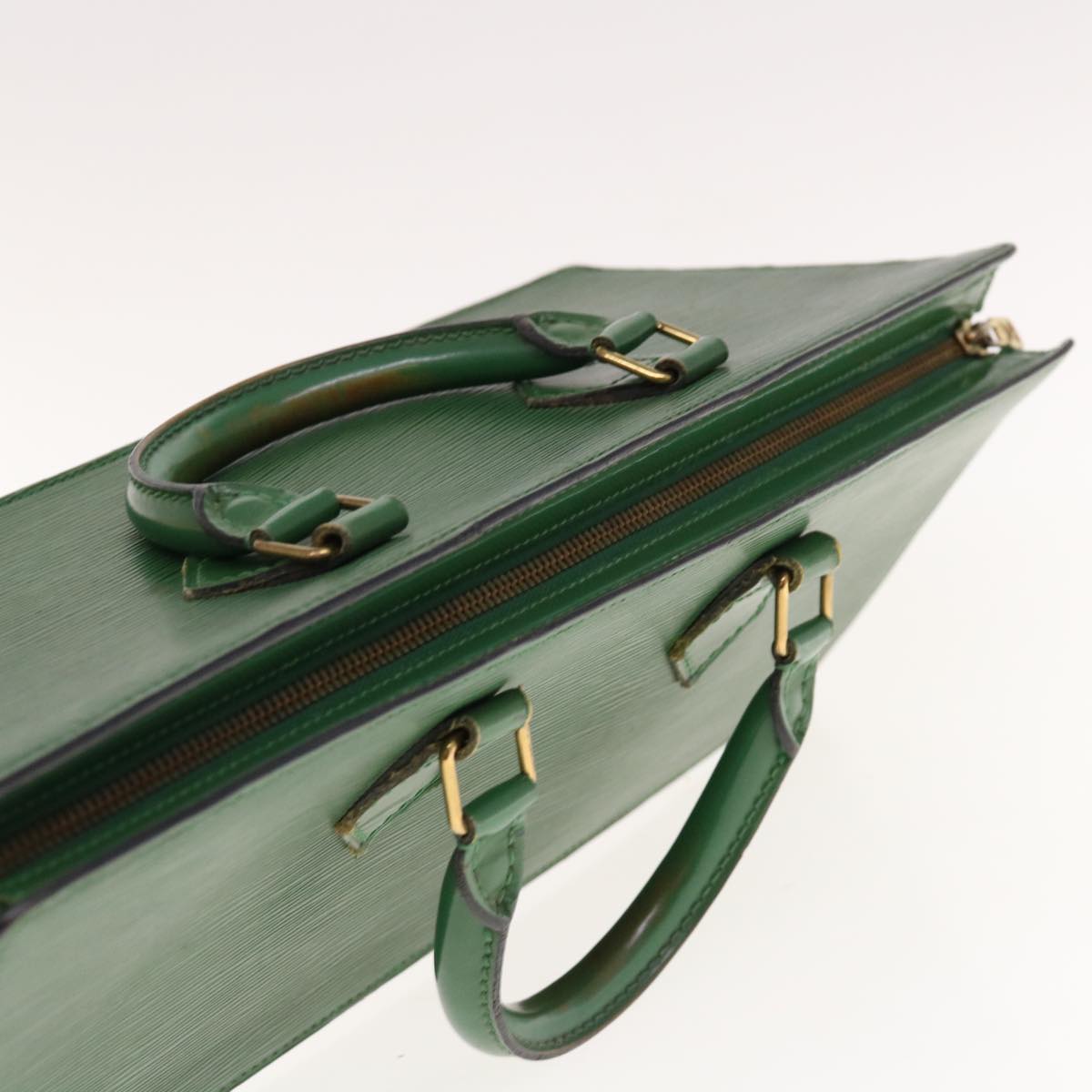 LOUIS VUITTON Epi Sac Triangle Hand Bag Green M52094 LV 64584