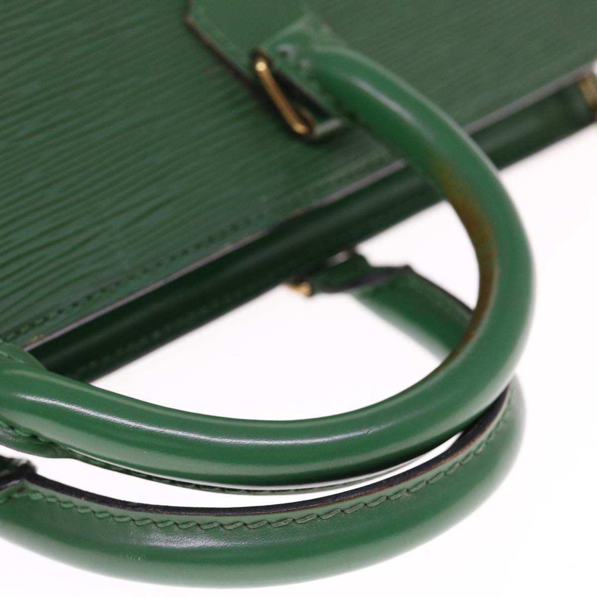 LOUIS VUITTON Epi Sac Triangle Hand Bag Green M52094 LV 64584