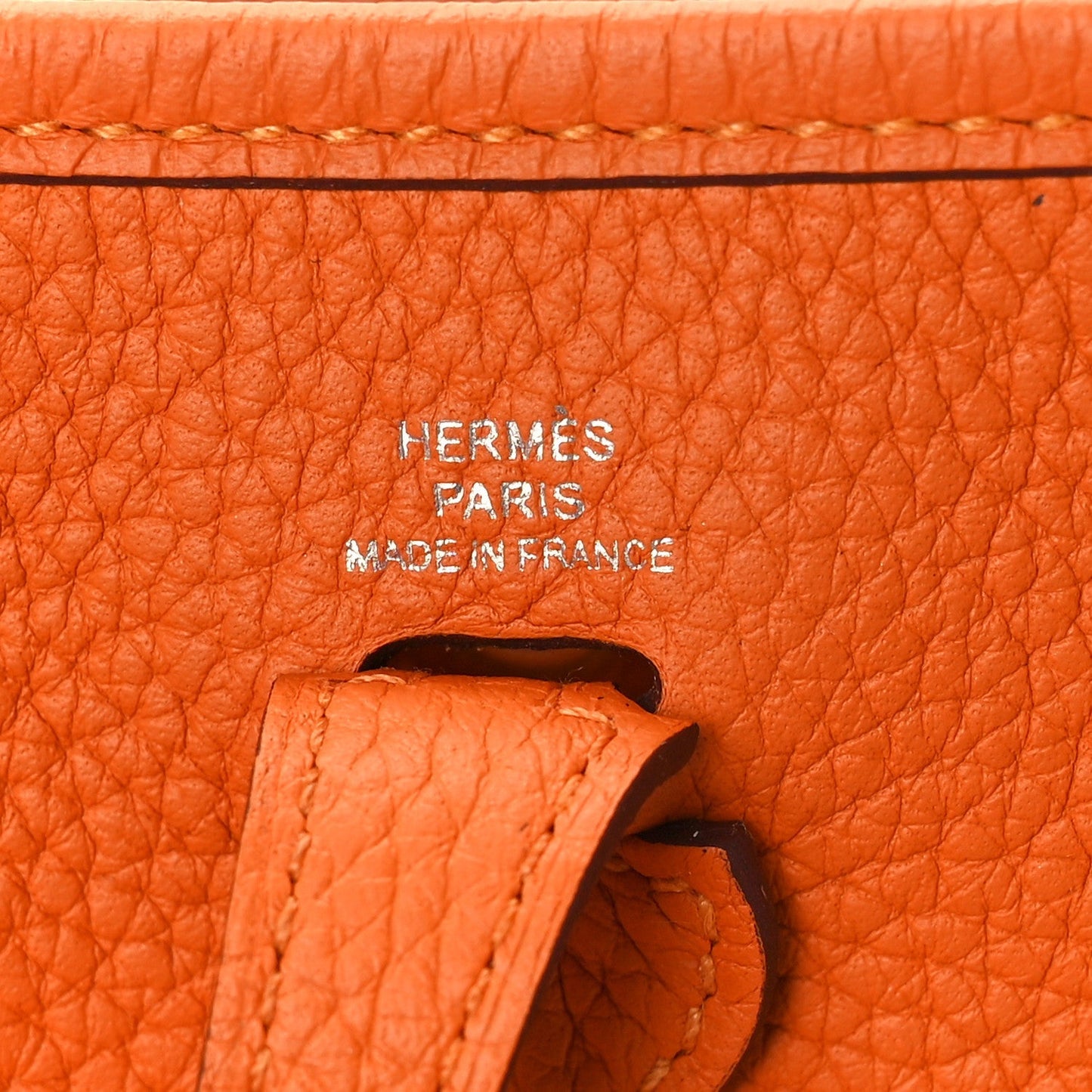 HermÃƒÆ’Ã‚Â¨s Evelyne TPM Orange Clemence Palladium Hardware