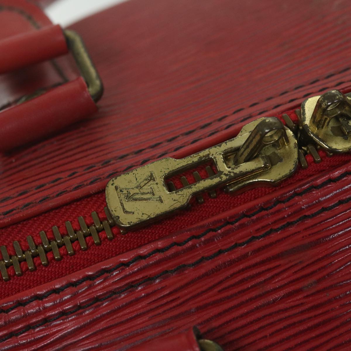 LOUIS VUITTON Epi Keepall 45 Boston Bag Red M42977 LV 64610