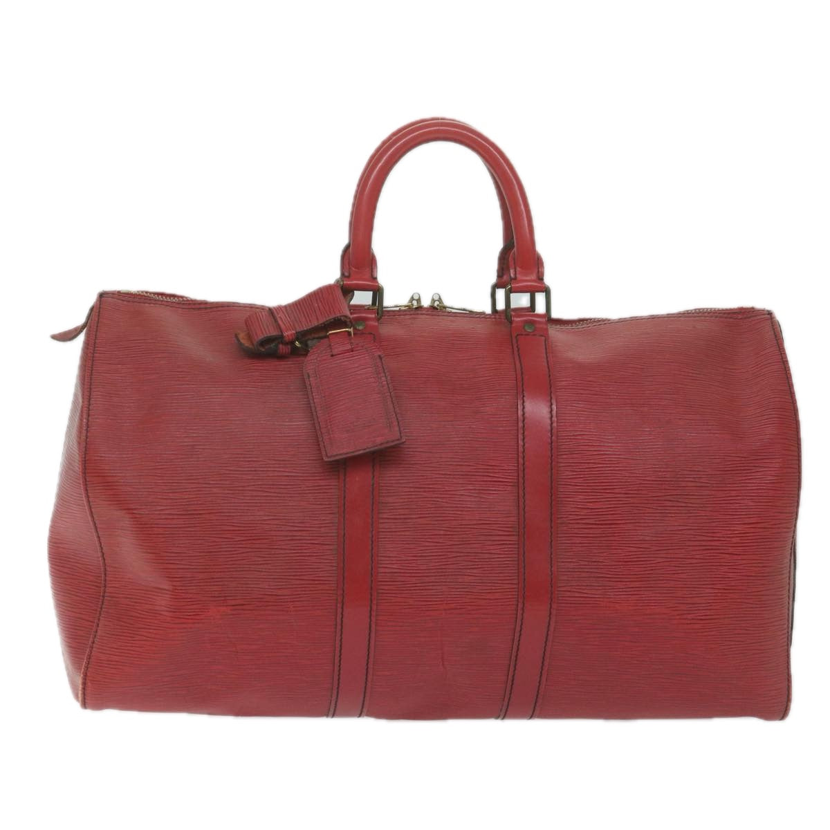 LOUIS VUITTON Epi Keepall 45 Boston Bag Red M42977 LV 64610