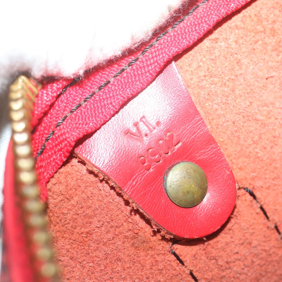 LOUIS VUITTON Epi Keepall 45 Boston Bag Red M42977 LV 64610