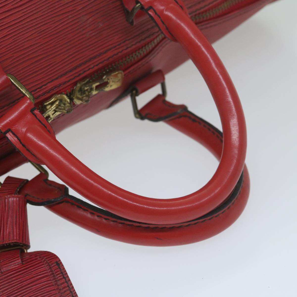 LOUIS VUITTON Epi Keepall 45 Boston Bag Red M42977 LV 64610