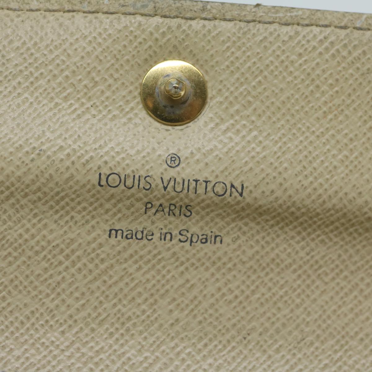 LOUIS VUITTON Damier Azur Portefeuille Alexandra Wallet N63068 LV 64617