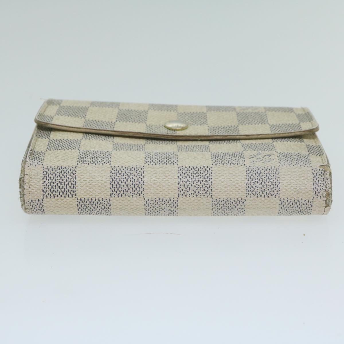 LOUIS VUITTON Damier Azur Portefeuille Alexandra Wallet N63068 LV 64617