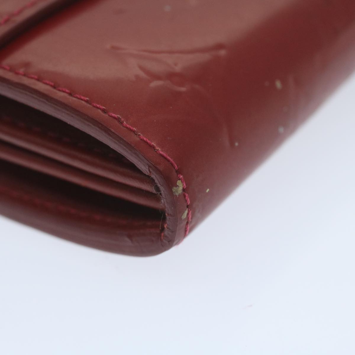 LOUIS VUITTON Vernis Portefeiulle Sarah Long Wallet Red M93530 LV 64625