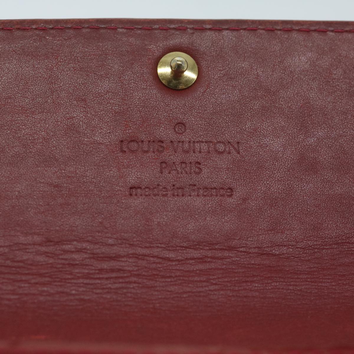 LOUIS VUITTON Vernis Portefeiulle Sarah Long Wallet Red M93530 LV 64625