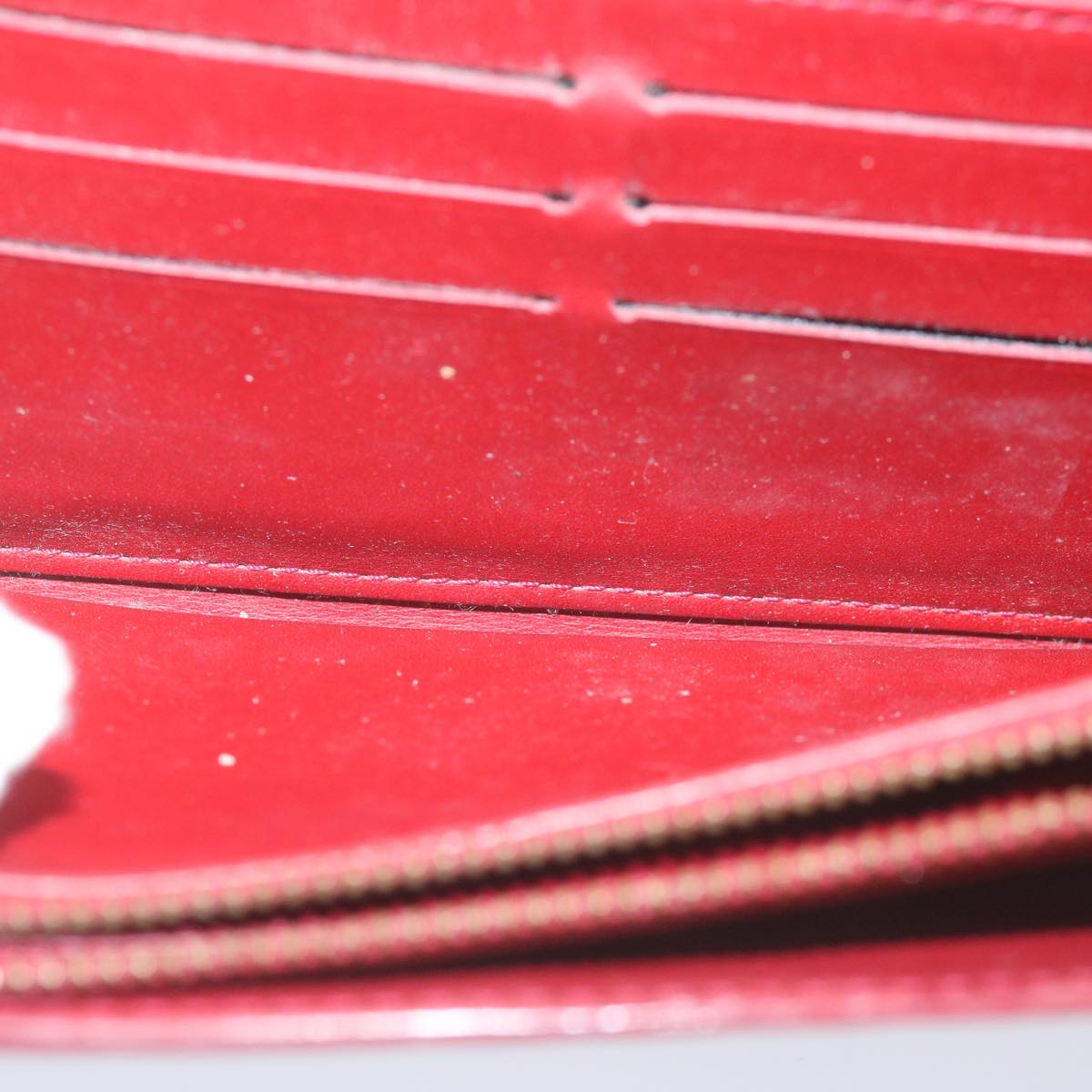 LOUIS VUITTON Vernis Portefeiulle Sarah Long Wallet Red M93530 LV 64625